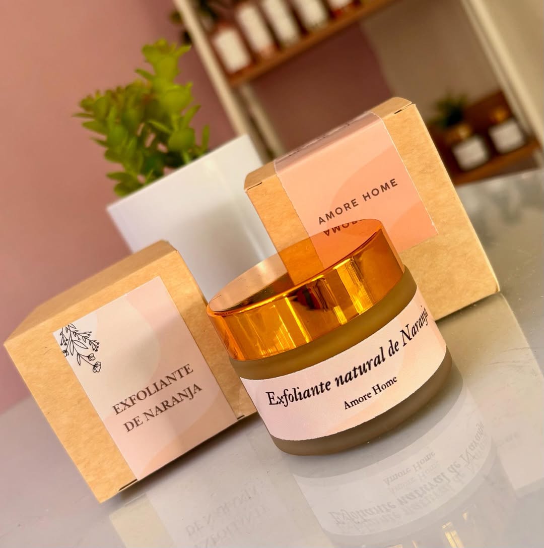 Exfoliante natural de naranja